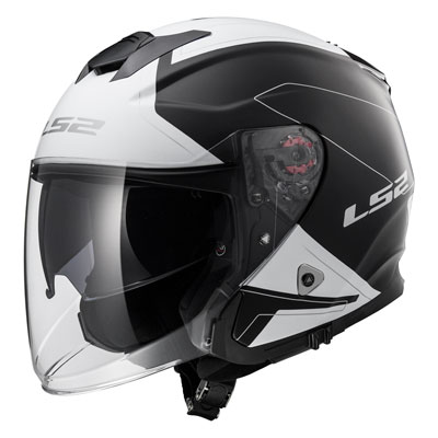 LS2 Infinity Beyond Helmet X-Large Black/White LS2 Infinity Beyond Helmet X-Large Black/White