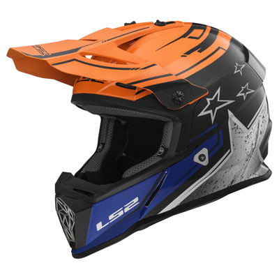 LS2 Fast V2 MX437 Helmet X-Small Core Orange/Chrome LS2 Fast V2 MX437 Helmet X-Small Core Orange/Chrome