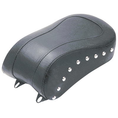Mustang Solo Seat Studded, Standard Rear Motorcycle Seat Chrome Studs Mustang Solo Seat Studded, Standard Rear Motorcycle Seat Chrome Studs