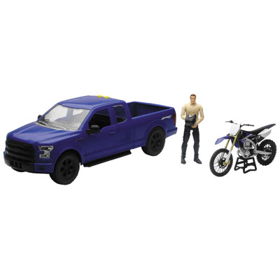 New Ray Die-Cast Ford F-150 with Yamaha YZ450F 1:14 Scale New Ray Die-Cast Ford F-150 with Yamaha YZ450F 1:14 Scale