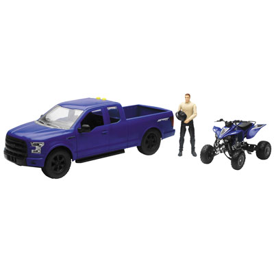New Ray Die-Cast Ford F-150 with Yamaha YFZ 450R 1:14 Scale New Ray Die-Cast Ford F-150 with Yamaha YFZ 450R 1:14 Scale