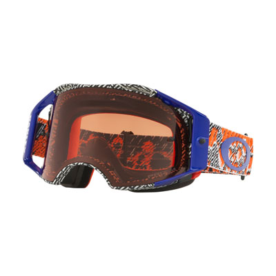 Oakley Airbrake Goggle Dazzle Dyno Org Blue Frame/Prizm MX Bronze Lens Oakley Airbrake Goggle Dazzle Dyno Org Blue Frame/Prizm MX Bronze Lens