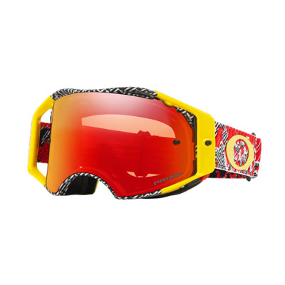 Oakley Airbrake Goggle Dazzle Dyno Red Yellow Frame/Prizm MX Torch Iridium Lens Oakley Airbrake Goggle Dazzle Dyno Red Yellow Frame/Prizm MX Torch Iridium Lens