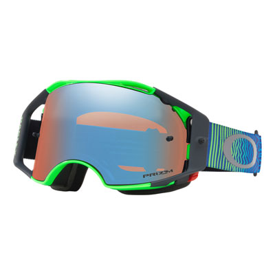 Oakley Airbrake Goggle Shockwave Blue Green Frame/Prizm MX Sapphire Iridium Lens Oakley Airbrake Goggle Shockwave Blue Green Frame/Prizm MX Sapphire Iridium Lens