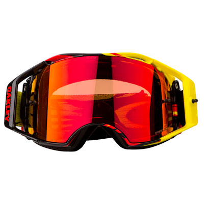 Oakley Airbrake Goggle High Voltage Yellow Red Frame/Prizm MX Torch Iridium Lens Oakley Airbrake Goggle High Voltage Yellow Red Frame/Prizm MX Torch Iridium Lens