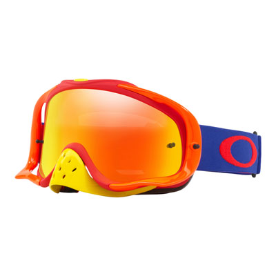 Oakley Crowbar Goggle Flo Blue Red Frame/Fire Iridium Lens Oakley Crowbar Goggle Flo Blue Red Frame/Fire Iridium Lens