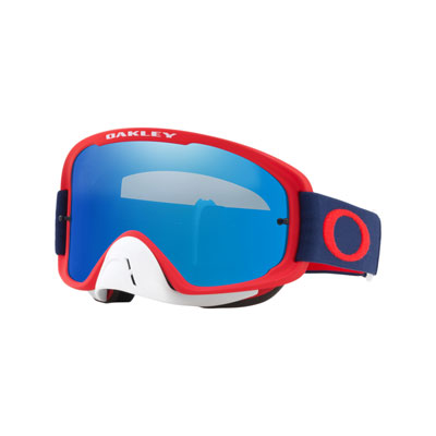 Oakley O2 MX Goggle Red Navy Frame/Black Ice Iridium Lens Oakley O2 MX Goggle Red Navy Frame/Black Ice Iridium Lens
