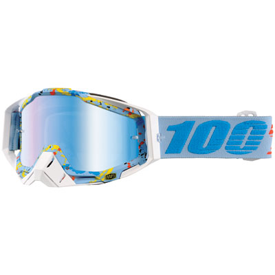 100% Racecraft Goggle Hyperloop Frame/Blue Mirror Lens 100% Racecraft Goggle Hyperloop Frame/Blue Mirror Lens
