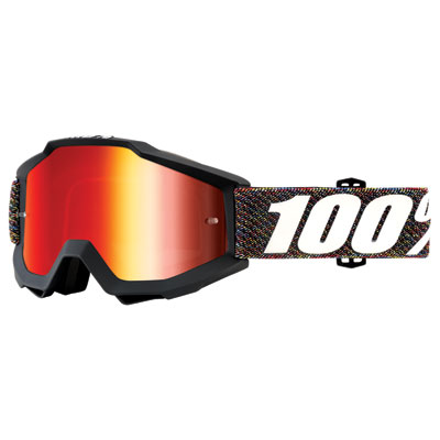 100% Accuri Goggle Krick Frame/Red Mirror Lens 100% Accuri Goggle Krick Frame/Red Mirror Lens