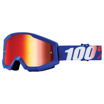 100% Strata Goggle Nation Frame/Red Mirror Lens 100% Strata Goggle Nation Frame/Red Mirror Lens