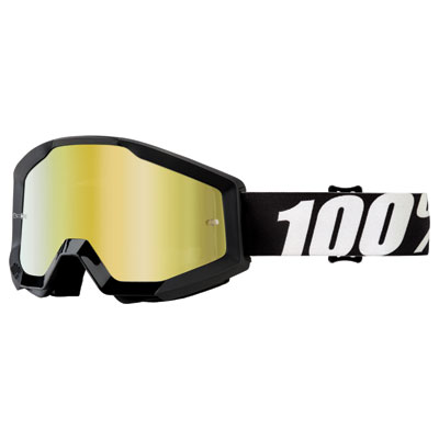 100% Strata Goggle Outlaw Frame/Gold Mirror Lens 100% Strata Goggle Outlaw Frame/Gold Mirror Lens