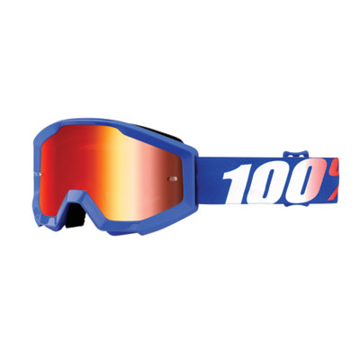 100% Youth Strata Goggle Nation Frame/Red Mirror Lens 100% Youth Strata Goggle Nation Frame/Red Mirror Lens