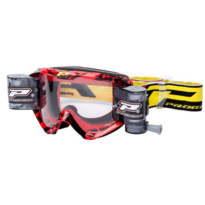 Pro Grip 3458-16 Roll-Off Goggle with Roll-Off System Red/Black Pro Grip 3458-16 Roll-Off Goggle with Roll-Off System Red/Black