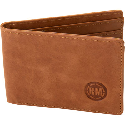 RM Brown Bi-Fold Leather Wallet