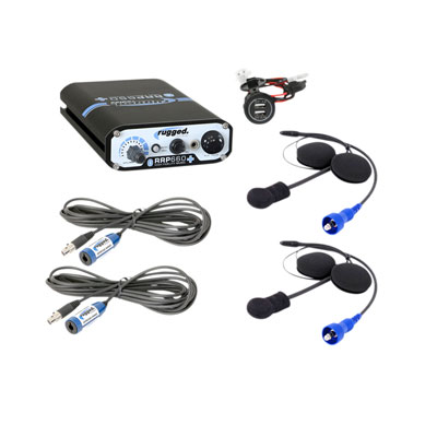 Rugged Radios RRP660 Plus 2 Place Intercom System with Helmet Kits Rugged Radios RRP660 Plus 2 Place Intercom System with Helmet Kits