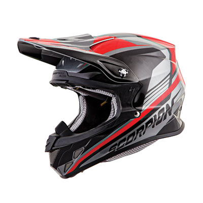 Scorpion VX-R70 Ascend Helmet Small Silver/Red Scorpion VX-R70 Ascend Helmet Small Silver/Red