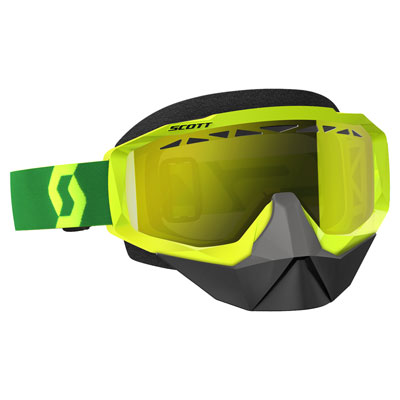 Scott Hustle SnowCross Goggle Yellow-Green Frame/Amplifier Yellow Chrome Lens Scott Hustle SnowCross Goggle Yellow-Green Frame/Amplifier Yellow Chrome Lens