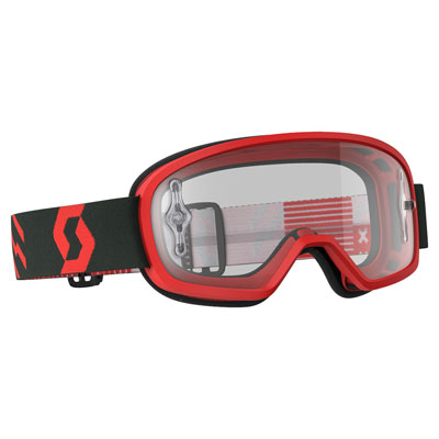 Scott Youth Buzz Pro Goggle Red-Black Frame/Clear Works Lens Scott Youth Buzz Pro Goggle Red-Black Frame/Clear Works Lens