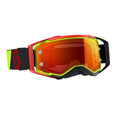 Scott Prospect Goggle Yellow-Red Frame/Orange Chrome Works Lens Scott Prospect Goggle Yellow-Red Frame/Orange Chrome Works Lens