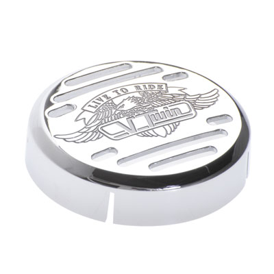 Show Chrome Accessories V-Twin Horn Cover 3 1/4 Show Chrome Accessories V-Twin Horn Cover 3 1/4