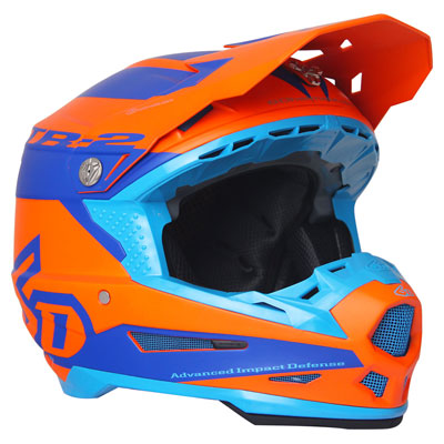 6D ATR-2 Sector Helmet Small Matte Orange/Blue 6D ATR-2 Sector Helmet Small Matte Orange/Blue