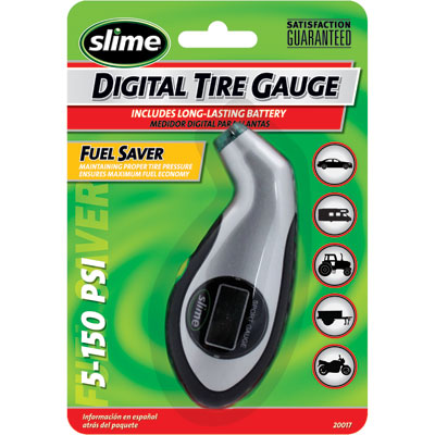 Slime Sport Digital Tire Pressure Gauge 5-150 psi Slime Sport Digital Tire Pressure Gauge 5-150 psi