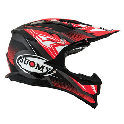 Suomy Alpha Helmet X-Small Waves Red/Silver Suomy Alpha Helmet X-Small Waves Red/Silver