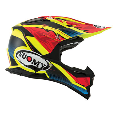 Suomy Alpha Helmet Large Waves Red/Yellow Suomy Alpha Helmet Large Waves Red/Yellow