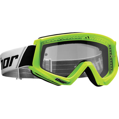 Thor Combat Goggle Flo Green/Black Thor Combat Goggle Flo Green/Black