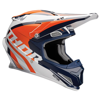 Thor Sector Ricochet Helmet Large Navy/Orange Thor Sector Ricochet Helmet Large Navy/Orange