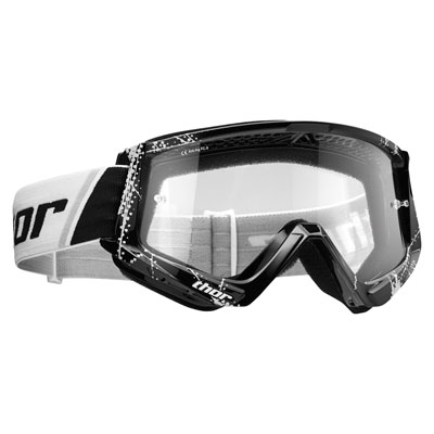 Thor Combat Goggle Web Black/White Thor Combat Goggle Web Black/White