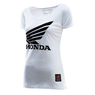 Troy Lee Women's Honda Wing T-Shirt Large White Troy Lee Women's Honda Wing T-Shirt Large White