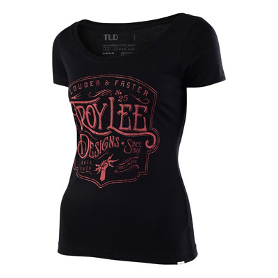 Troy Lee Women's Heritage T-Shirt Large Black Troy Lee Women's Heritage T-Shirt Large Black