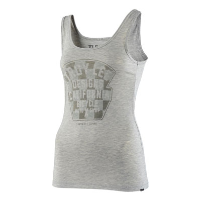Troy Lee Women's Granger Check Tank Large Light Heather Grey Troy Lee Women's Granger Check Tank Large Light Heather Grey