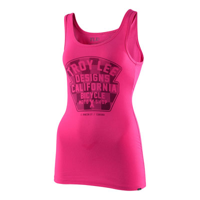 Troy Lee Women's Granger Check Tank Medium Raspberry Troy Lee Women's Granger Check Tank Medium Raspberry