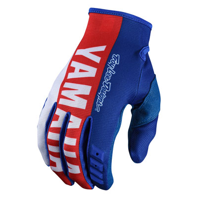 Troy Lee GP Yamaha Gloves Large Blue Troy Lee GP Yamaha Gloves Large Blue