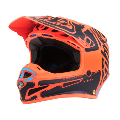 Troy Lee SE4 Factory Helmet Large Orange Troy Lee SE4 Factory Helmet Large Orange