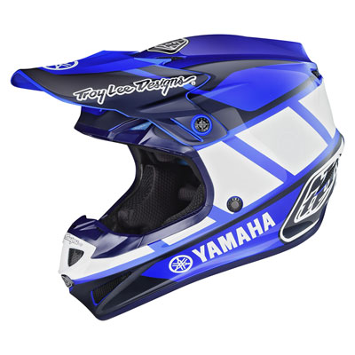 Troy Lee SE4 Yamaha Helmet Medium Blue Troy Lee SE4 Yamaha Helmet Medium Blue