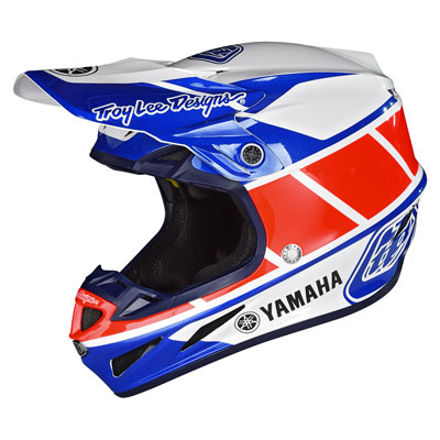 Troy Lee SE4 Yamaha Composite Helmet Medium Blue Troy Lee SE4 Yamaha Composite Helmet Medium Blue