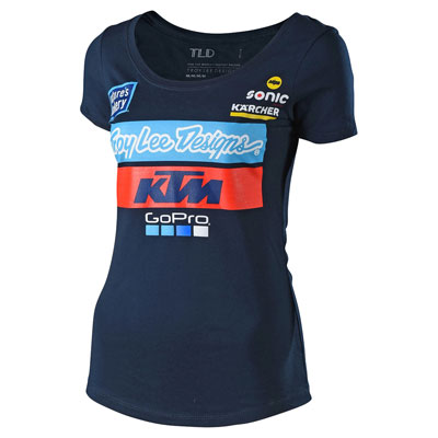 Troy Lee Women's KTM Team T-Shirt Small Navy Troy Lee Women's KTM Team T-Shirt Small Navy