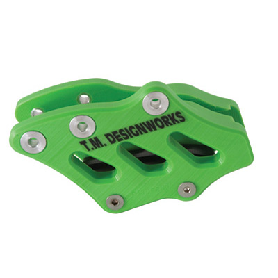 T.M. Designworks Factory Edition 2 Rear Chain Guide Kawasaki Green T.M. Designworks Factory Edition 2 Rear Chain Guide Kawasaki Green
