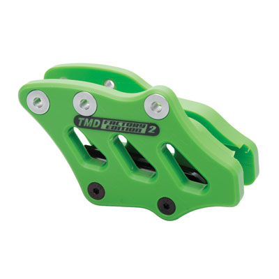T.M. Designworks Factory Edition 2 Rear Chain Guide Kawasaki Green T.M. Designworks Factory Edition 2 Rear Chain Guide Kawasaki Green