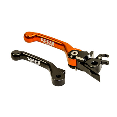 TORC1 Racing Vengeance V2 Flex Front Brake Lever Black/Orange TORC1 Racing Vengeance V2 Flex Front Brake Lever Black/Orange