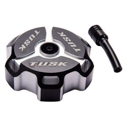 Tusk Billet Aluminum Gas Cap - Black Machined