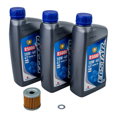 Tusk 4-Stroke Oil Change Kit Suzuki ECSTAR R5000 10W-40 Tusk 4-Stroke Oil Change Kit Suzuki ECSTAR R5000 10W-40