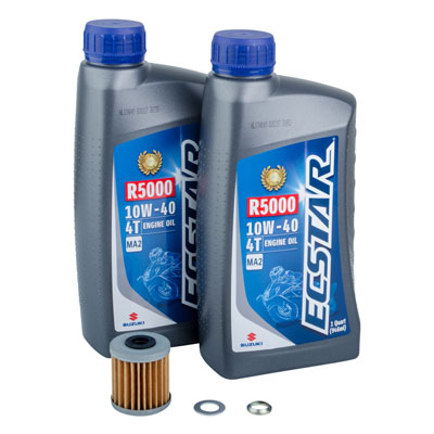 Tusk 4-Stroke Oil Change Kit Suzuki ECSTAR R5000 10W-40 Tusk 4-Stroke Oil Change Kit Suzuki ECSTAR R5000 10W-40