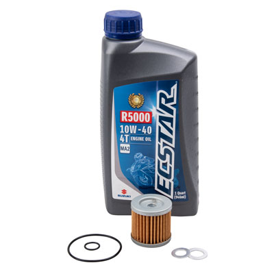 Tusk 4-Stroke Oil Change Kit Suzuki ECSTAR R5000 10W-40 Tusk 4-Stroke Oil Change Kit Suzuki ECSTAR R5000 10W-40