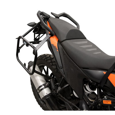 Tusk Pannier Racks For 2020-2024 KTM 390 Adventure – Black Steel Luggage Racks