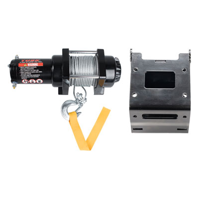 Tusk Winch with Wire Rope and Mount Plate