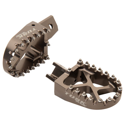 Tusk Strike Billet Moto Foot Pegs Black For Honda Transalp XL750 2024-2025